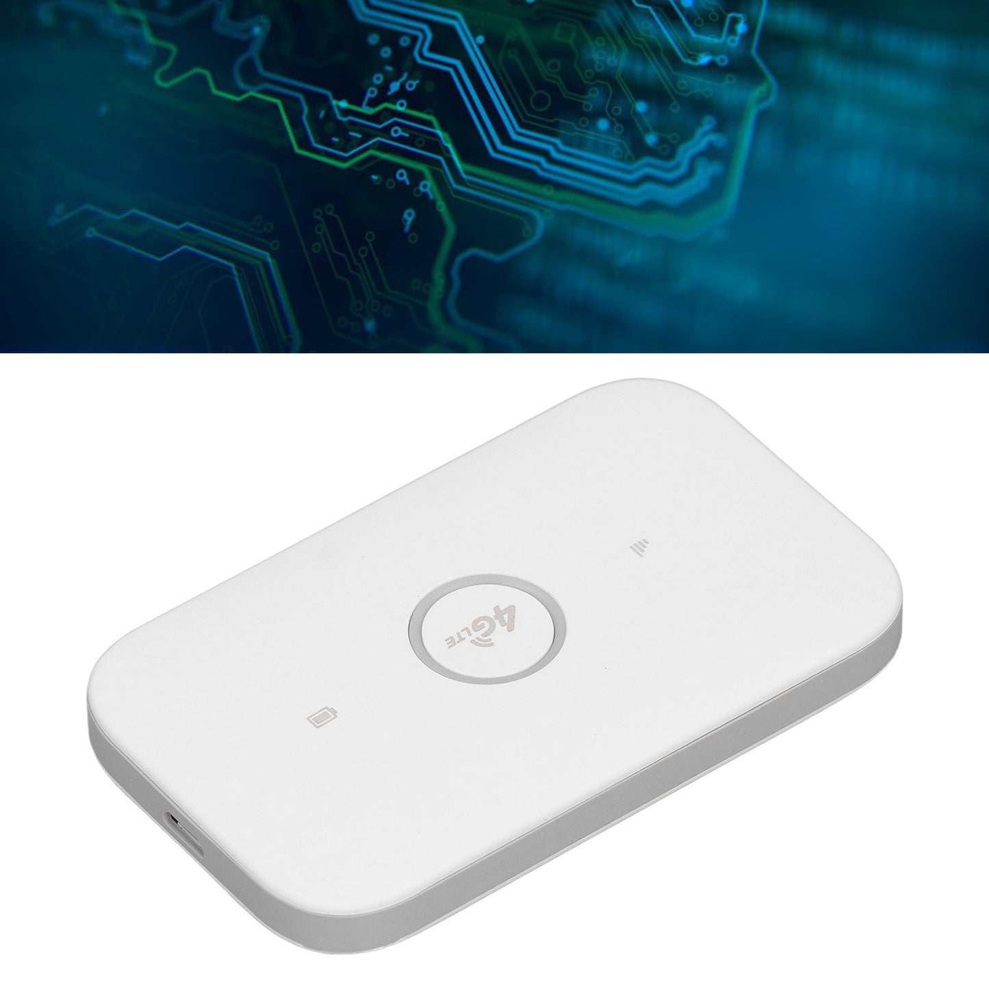 4G LTE Mobile Hotspot 300Mbps Portable WiFi Device Wireless Pocket Router Supports 10 Users with SIM Card Slot for Travel White