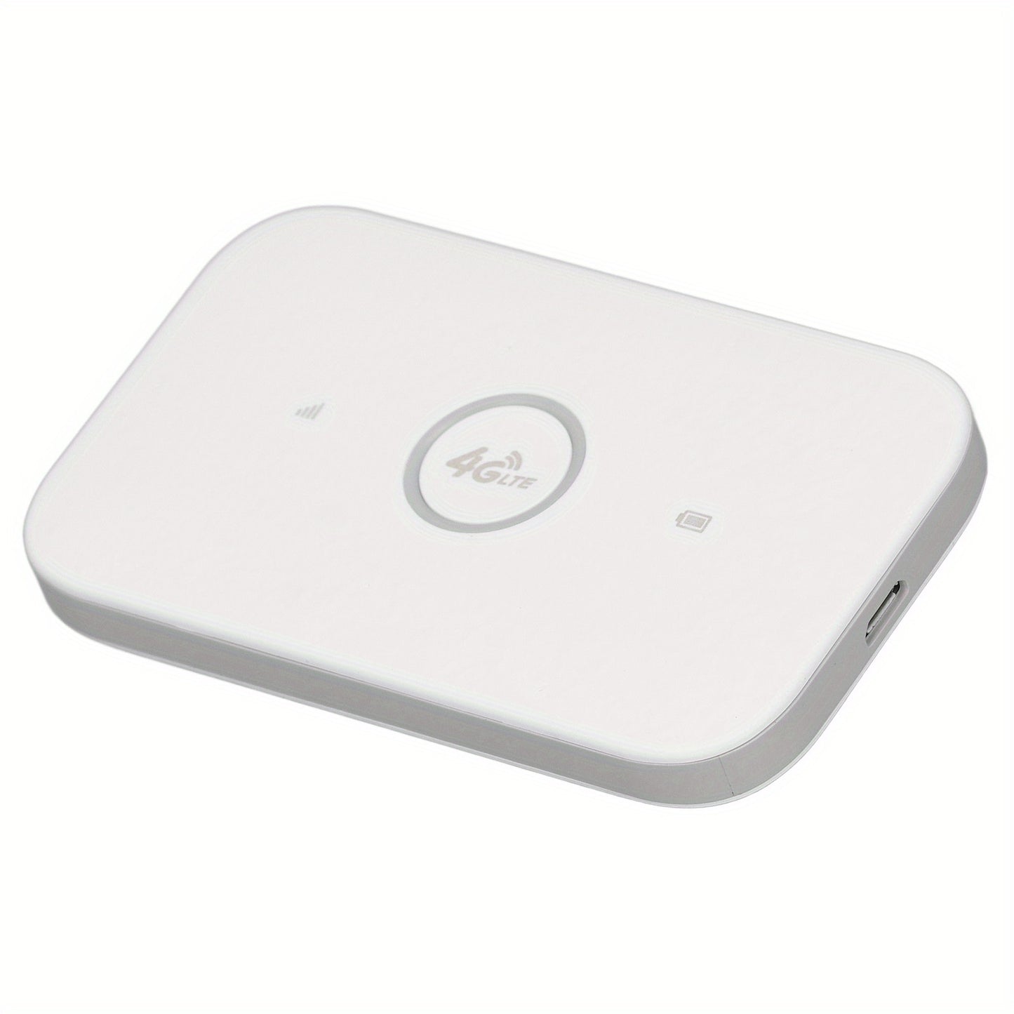 4G LTE Mobile Hotspot 300Mbps Portable WiFi Device Wireless Pocket Router Supports 10 Users with SIM Card Slot for Travel White