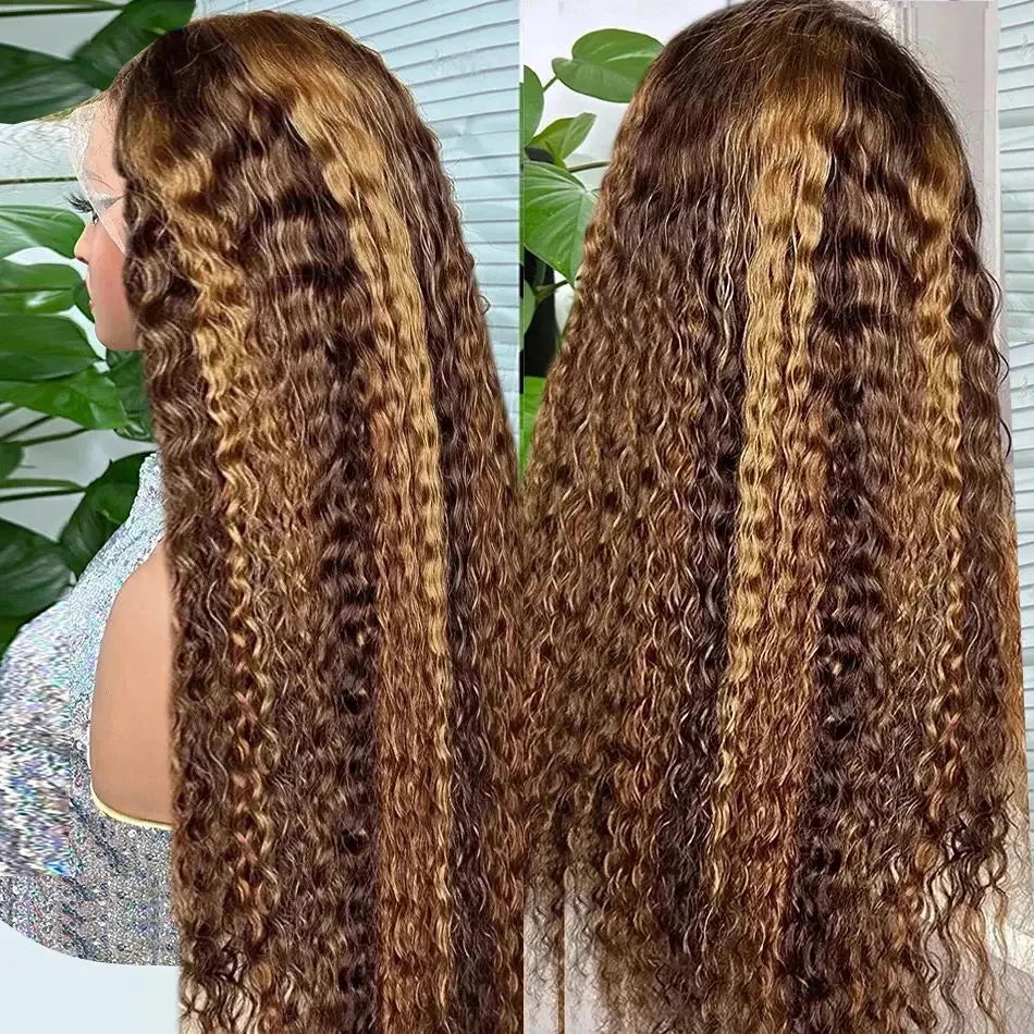 Lafino P4/27 Highlight Wig Human Hair 13x6 Hd Lace Frontal Wig 13x6 Deep Wave Wigs Curly Wigs Water Wave Human Hair Brazilian